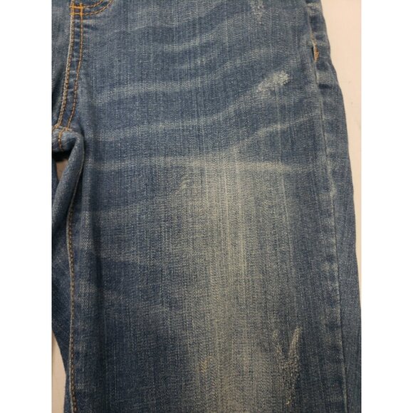 WAX JEAN Basic Denim Women's Distressed Blue Overalls 6 Pockets Size Medium - Picture 5 of 16